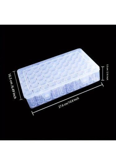 Springsun Beyaz Akrilik Bölmeli Depolama Kutusu - Renkli Çember Stickerli, Bölmeleri Ayrılabilir, İlaç, Kozmetik Ve Küçük Eşyalar İçin Organize Edici Kutular 60 Adet Beyaz