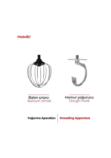 Musullu Multichef MSL-3005 Hamur Yoğurma Makinesi + Karıştırma Kabı