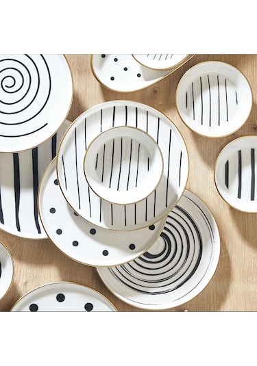 Fecra Dark 25 Parça Kahvaltı Seti Beyaz