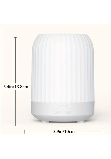 Techbloom Beyaz 1pc Aromaterapi Nemlendirici Çok Renkli Led Gece Lambası Usb Güçlü Kompakt Tasarım Esansiyel Yağ Difüzörü Hava Kalitesi Ve Ambians Artırır Ahşap