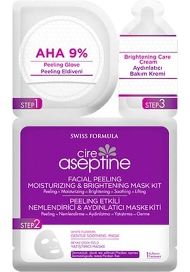 Cire Aseptine Peeling Etkili Nemlendirici & Aydınlatıcı Yüz Maske