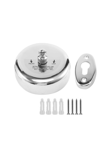 Ganzhoushop 2.8m Geri Çekilebilir Çamaşır İpi İç Mekan Çamaşır İpi Dış Mekan Çamaşır Kurutma Makinesi Çok Renkli