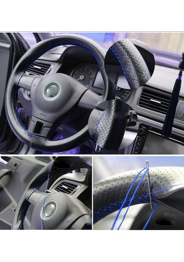 Deri Direksiyon Kılıfı - Dikmeli Deri Direksiyon Kılıfı