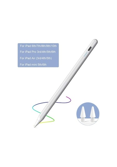 Novahub Dokunmatik Kalem İpad Uyumlu Pencil 1 2 Gen Stylus Kalem Pencil 2018-2023 Pro Uyumlu Air Mini İpad Uyumlu Aksesuarları