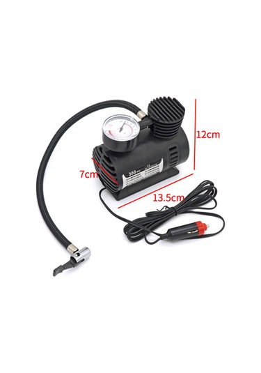 Mufunye Yeni Taşınabilir Mini 300psi 12v Araba Şişirme Pompası Araba Mini Elektrikli Lastik Pompası Acil Durum İhtiyaçları İçin Araba Lastiği Şişirme