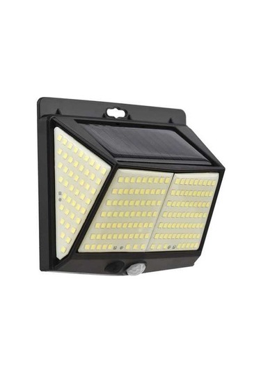 Ulzyvf 228 Led Güneş Enerjili Hareket Sensörlü Dış Mekan Lambası, 3 Işık Modlu Siyah Siyah