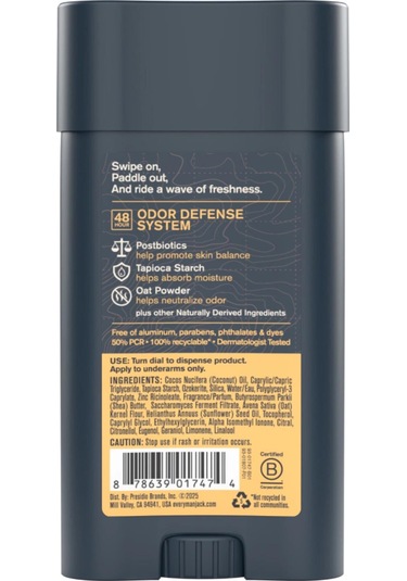 Every Man Jack Pacific Surf Alüminyumsuz Stick Deodorant 73gr