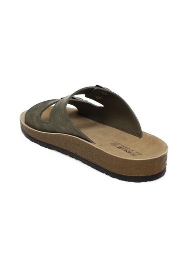 Muya 31330m Allen Çift Bant Haki Erkek Terlik Haki