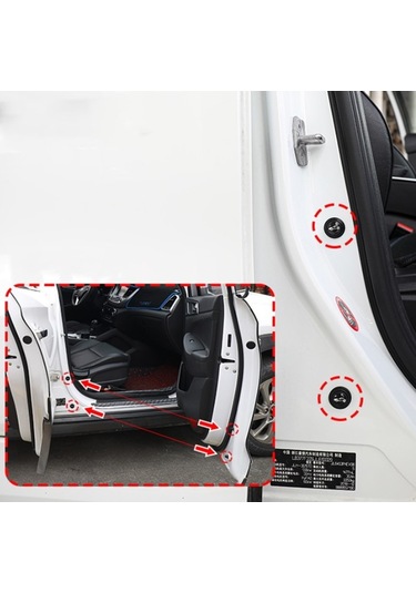 Araba Kapı Ses Ve Darbe Emici Pad 10 Adet Siyah 5256