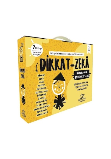 Dikkat Zeka 3.Sınıf Seti-9 Yaş-7 Kitap Takım - Mehmet Türkdoğan - Dikkat ve Zeka Akademisi