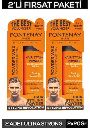 Fontenay Saç Şekillendirici Pudra Toz Wax Ultra Strong 20gr X2