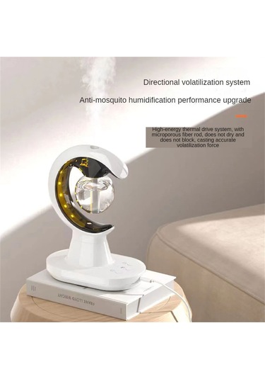 Springsun Evcil Sessiz Uçucu İlaçlı Nemlendirici: Uyku Odası İçin Anti-atkı, Islaklık Ve Sıcak Gece Lambası 3'ü Bir Arada Usb Girdili