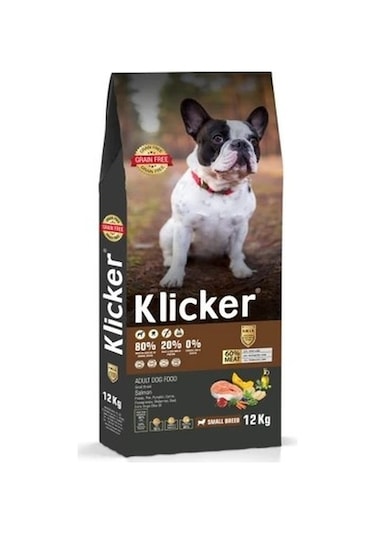Klıcker Somonlu Mini Orta Irk Yetişkin Köpek Kuru Maması 12 KG