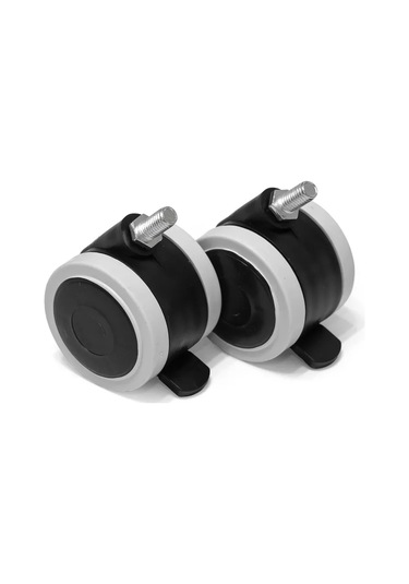 Smikov Mobilya Tekerleği M6 Kauçuk Kaplı 4 Adet 171181924 Siyah