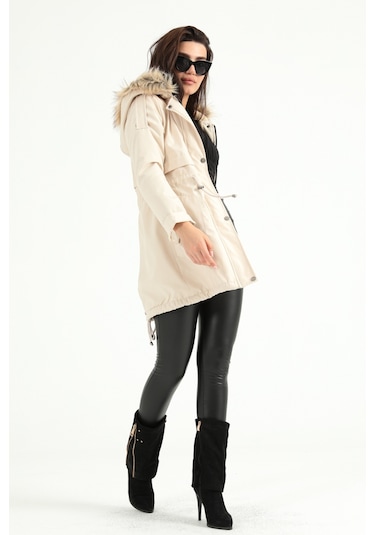 Modaplaza Kadın Kaban 60045- Taş K21KBLGN60045KBNTAŞ Taş