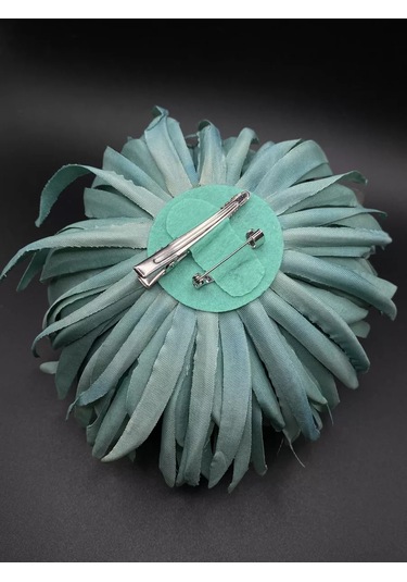 Amely Rid Kumaş Büyük Broş Toka "kore Pembesi Çiçeği" 196354003 Naneli