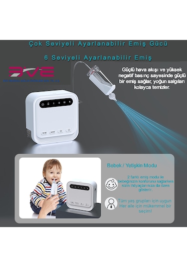 Optinell Elektrikli & Şarjlı Kare Bebek Burun Aspiratörü