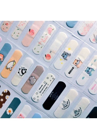 Su Geçirmez Nefes Alabilen Sevimli Karikatürler Yara Bandı Set 60'lı