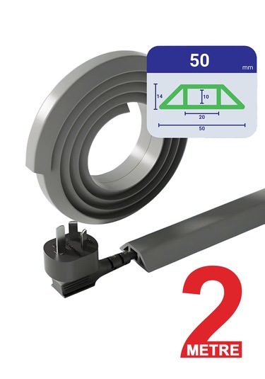 Greentech Esnek Kablo Kanalı Gri / Gt-kk07