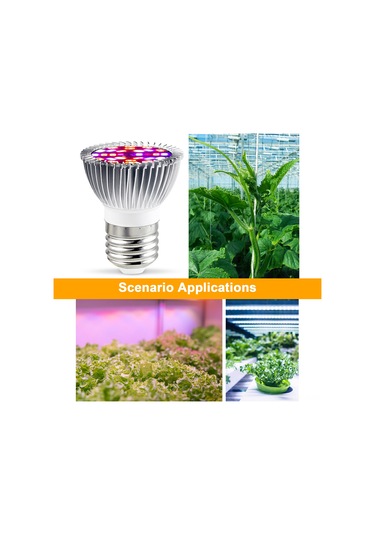 Xindoker Bitki Büyüme Lambası - E27 Full Spektrum Led Ampul 18/28 Led Seçenekli Diğer
