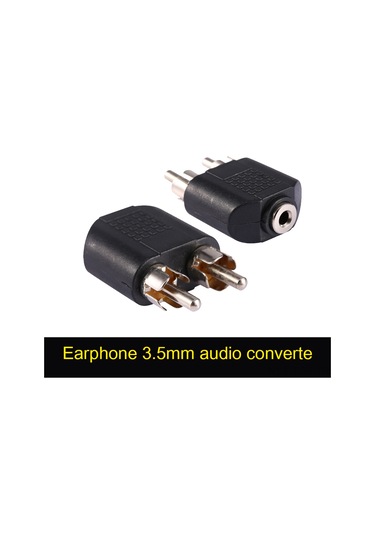 Tenfowee 3.5mm Dişi Jack'ten 2 Rca Erkek Ses Adaptörü - Altın Kaplama Ve Bakır Konnektörler İle Optimal Stereo Aktarımı