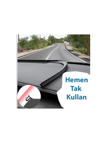 Birben Araç Torpido Göğüs Konsol Ön Cam Arası Ses Yalıtım Fitili 1 Adet