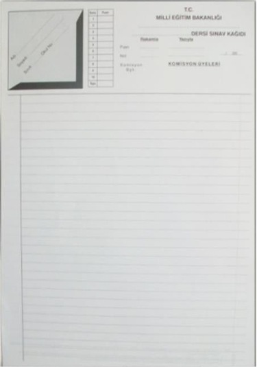 Gülpaş Sınav Kağıdı 100'lü Blok 28x41 470