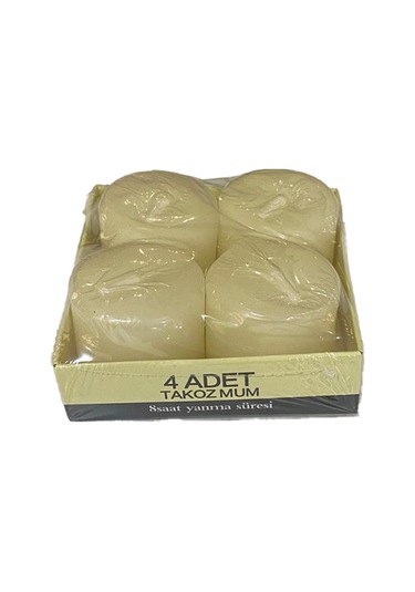 Mum Takoz 4 4 Cm 4lü Krem Renk