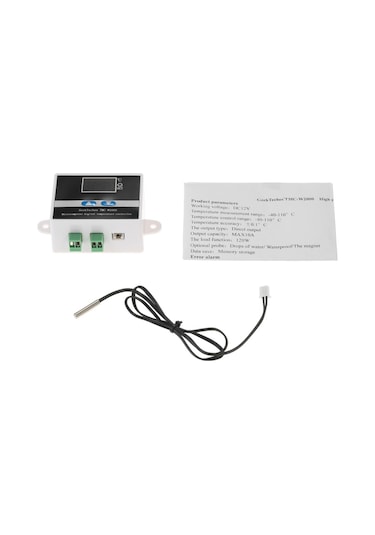 Tmc-w2000 Ac110-220v 1500w Yüksek Hassasiyetli Lcd Dijital Sıcaklık Kontrol Termostatı Su Geçirmez Sensör Probu İle