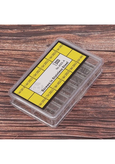 Lemestar Saati Tamiri İçin Paslanmaz Çelik Vidalı Saat Arka Kapak Vida Seti 12 Farklı Boyut, Taşınabilir Depolama Kutusu