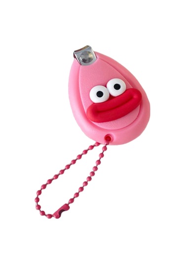 Konesam Eğlenceli Bebek Tırnak Makası - Portatif Ve Kaymaz Pembe Tasarım