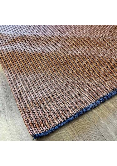 Hoom Rugs Mirel 7310 Terra Kaymaz Pamuklu Dekoratif Kilim