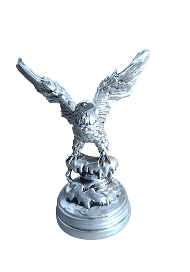 10cm -18cm Ebatlarında Kırılmaz Polyester,beyaz Renk Kartal Biblo