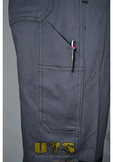 Iş Tulumu Bahçıvan Ilave Dizlikli Gri