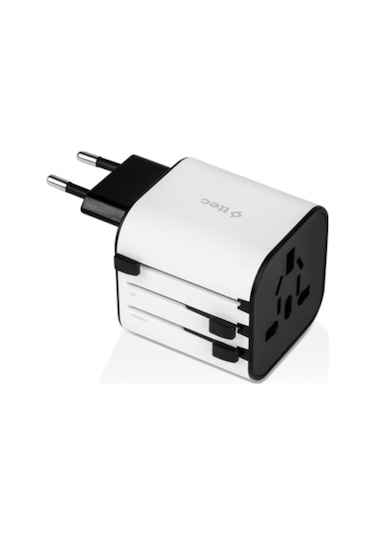 Ttec 3in1 Akım Ve Isı Korumalı10a/250v Amerikan/avrupa/ingiliz Tipi Priz Çevirici Seyahat Şarj Aleti