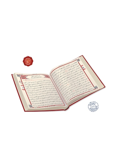 Kuranı Kerim Bilgisayar Hatlı Bordo Renk Cami Boy - Merve Yayınla