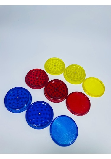 Plastik TutunÖğütücü 3parça Grinder //3adet-3renk