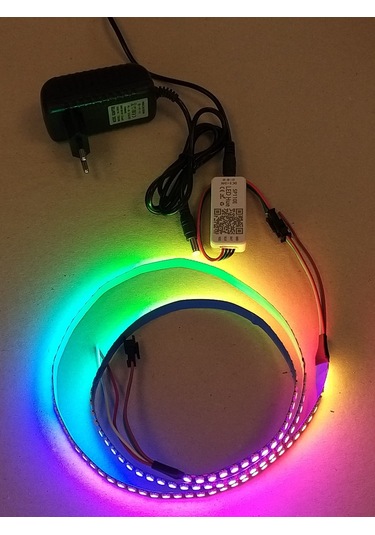 Ws2812B Tak çalıştır vaziyette Argb 144Lü Şerit Led 5V