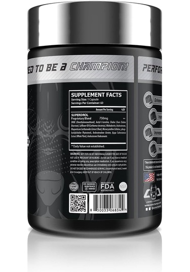 Core Champs Super Drol Choline Dmae , Acety L-carnitine , Ajuga Turkesteron 60 Caps - By Kai Greene Aromasız
