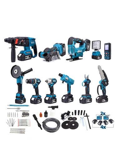 Dawreek 36V36 Akülü Vidalama Seti 11'li Mavi