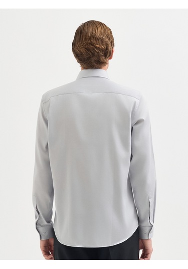 Karaca Erkek Slım Fıt Gömlek-açık Gri 11.25s.04.300 Açık Gri