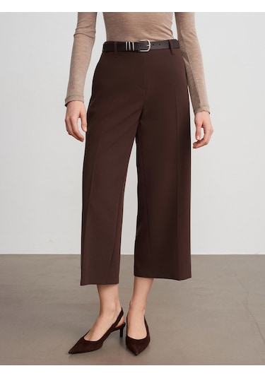 Dilvin 72640 Düz Paça Pantolon-kahve Kahve