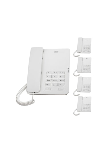 Karel TM140 Analog Telefon 5'li