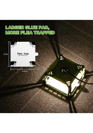 Sones 2 Adet Sk121 Kare Sinek Tuzağı Pire Tuzağı Evcil Hayvan Ev Pire Işık Yakalayıcı Ab Fişi