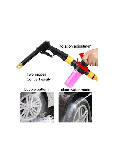Tongxida Yüksek Basınçlı Araba Yıkama Teleskopik Sulama, H2+3 Bağlantı+15m Boru