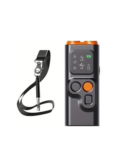 Willowhaven Siyah Çift Başlı Ultrasonik Köpek Kovucu - Şarj Edilebilir, Frekans Uyumlu, Güvenli