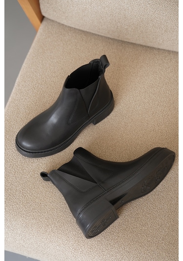 Daxtors D0646 Soğuk Geçirmez Kışlık Kadın Bot & Bootie Siyah