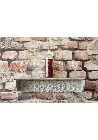 Neiwel Vintage Doa Eskitme Beyaz Bar Raf