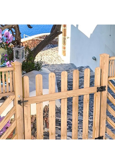 Nayomiglow Adet Yaylı Çekmeli Kapı Mandalı, Çit Kapı Kilidi, Halatlı Küçük Çit Kilidi, Çit Kapıları İçin Uygun