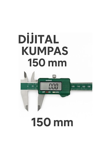 Senbang Dijital Kumpas 150 Mm Yeşil Model